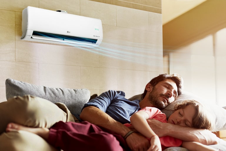 Hình minh họa không gian nghỉ ngơi với máy lạnh LG