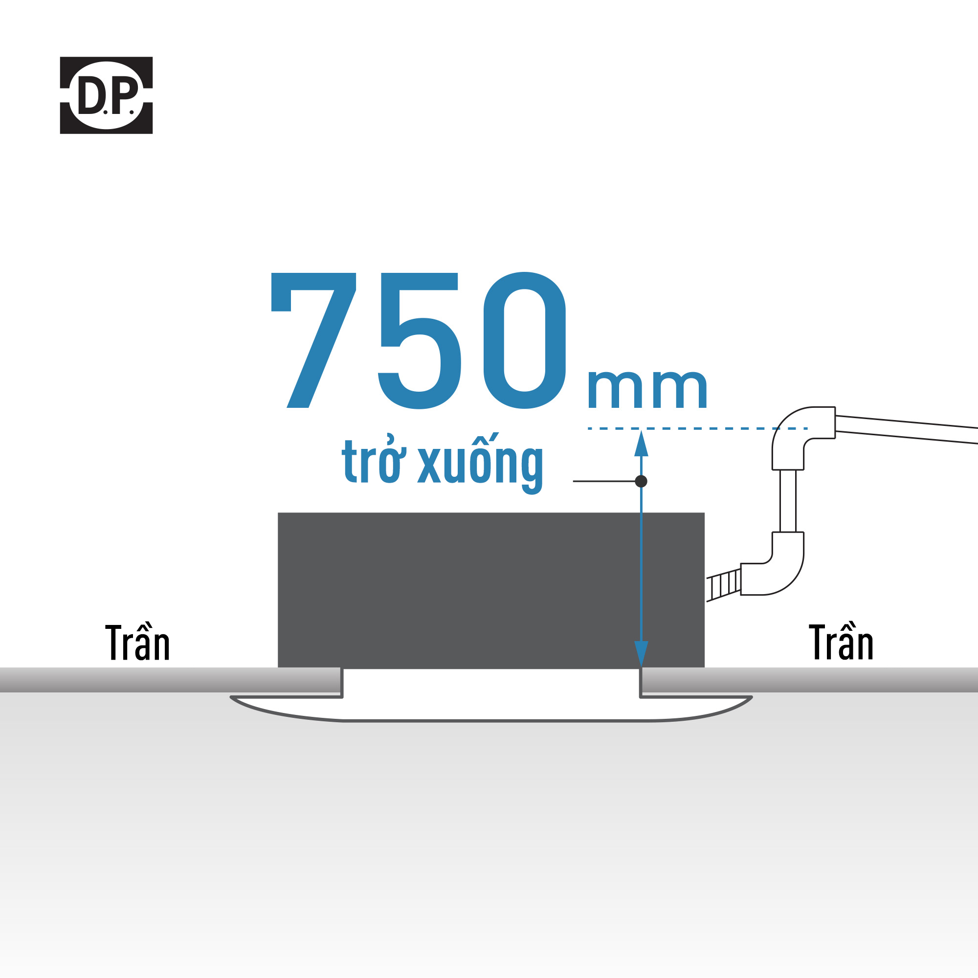 Bơm nước ngưng nâng đến 750 mm