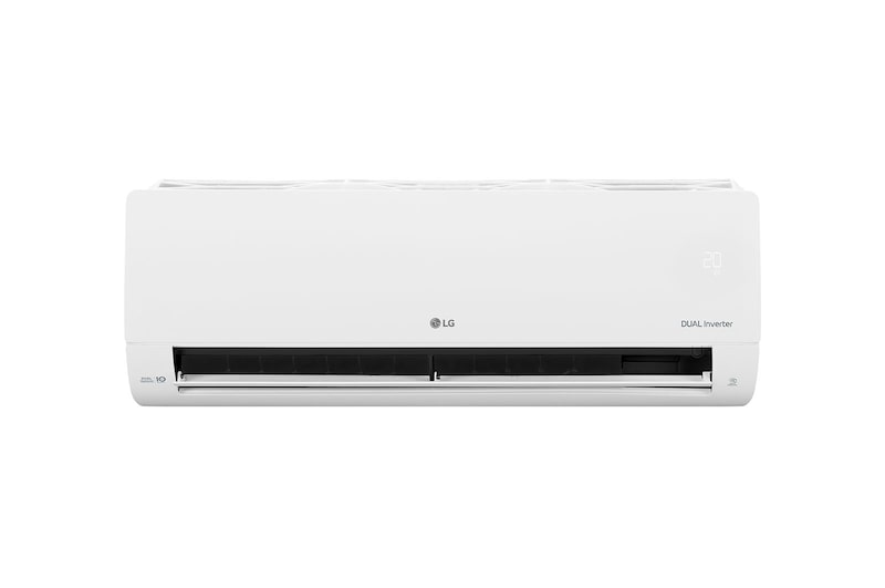 Máy lạnh LG IEC12M2 nhìn chính diện, cửa gió mở rộng