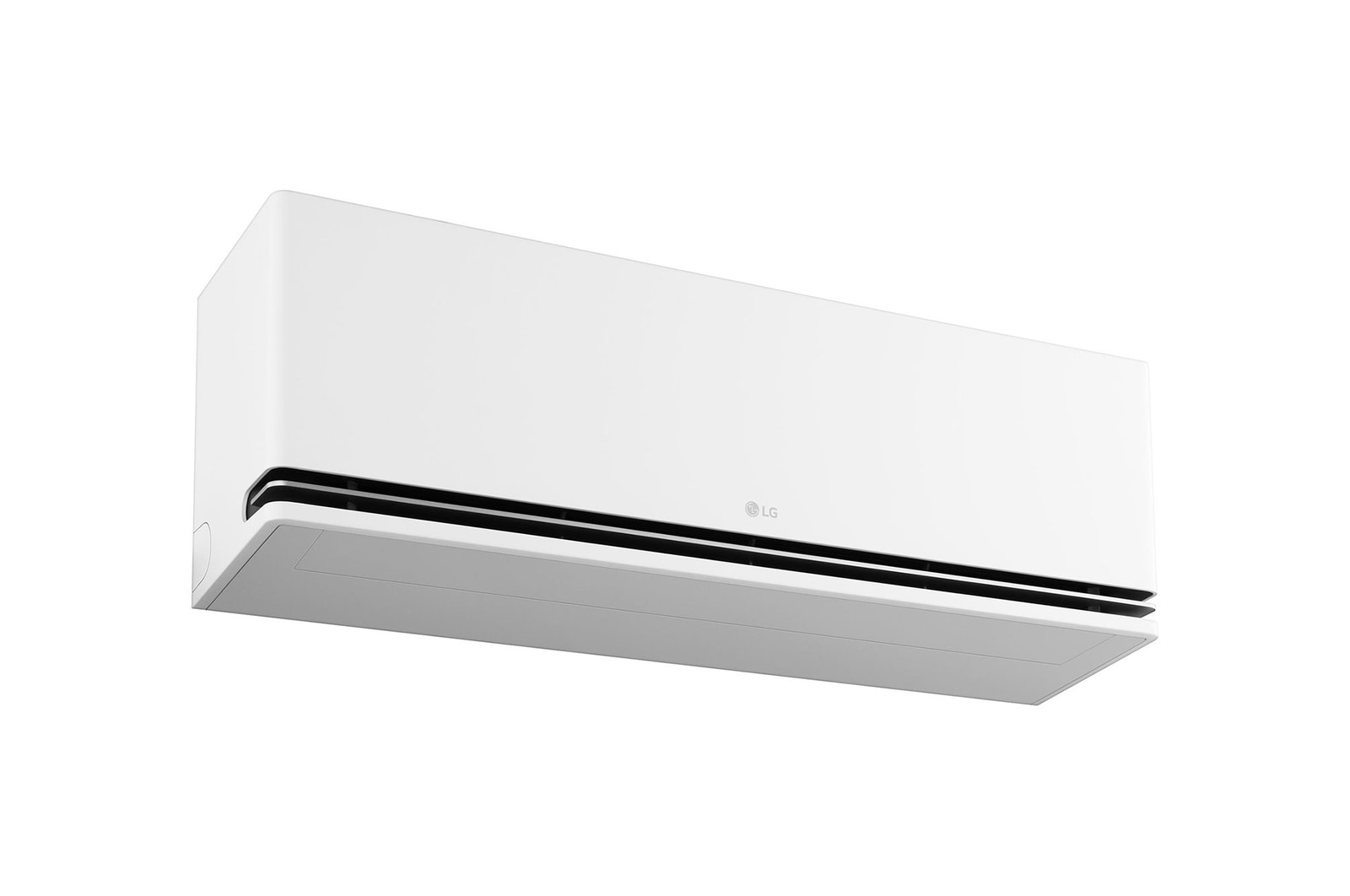 Góc nhìn từ dưới với cửa gió đóng của máy lạnh LG IPC09M1
