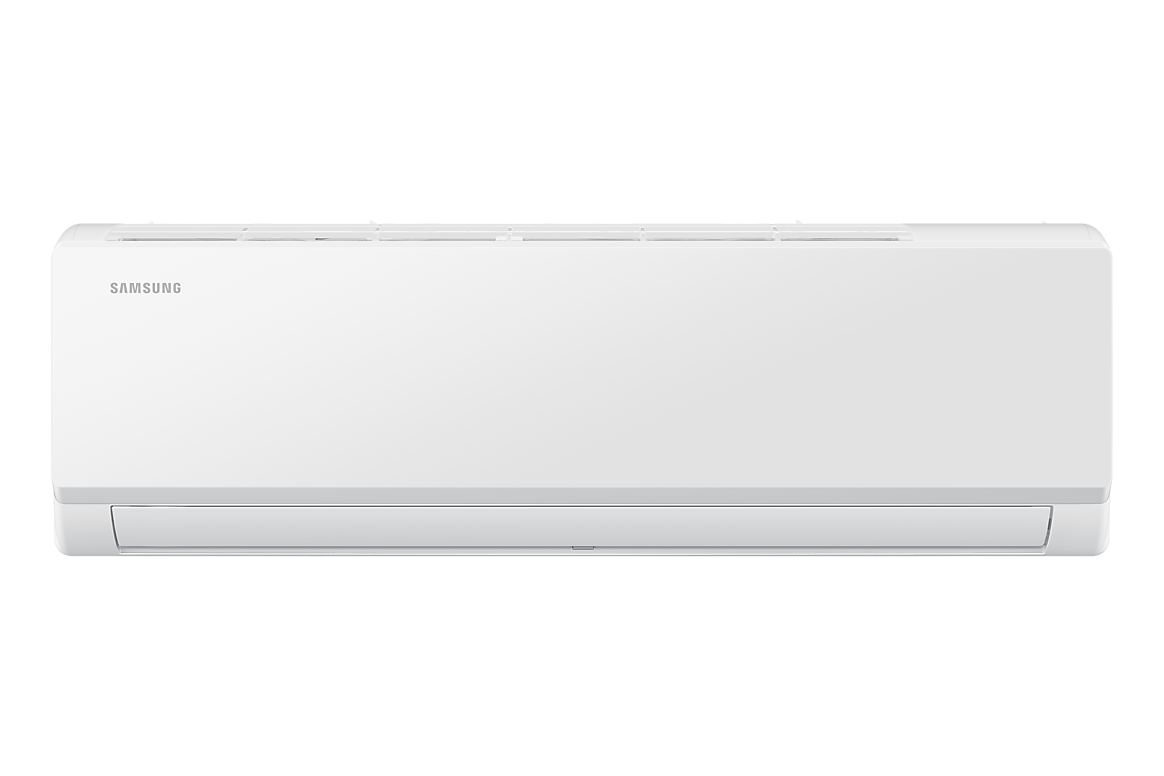 Mặt trước dàn lạnh màu trắng, cánh gió đóng Samsung F-AR40H12D0AT