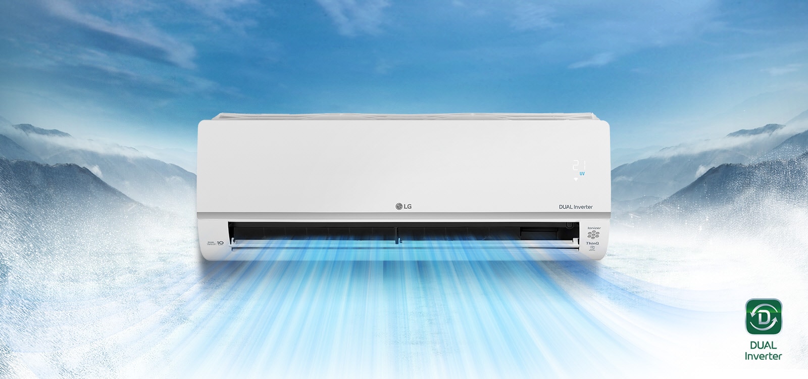Minh họa luồng khí làm mát DUAL Inverter