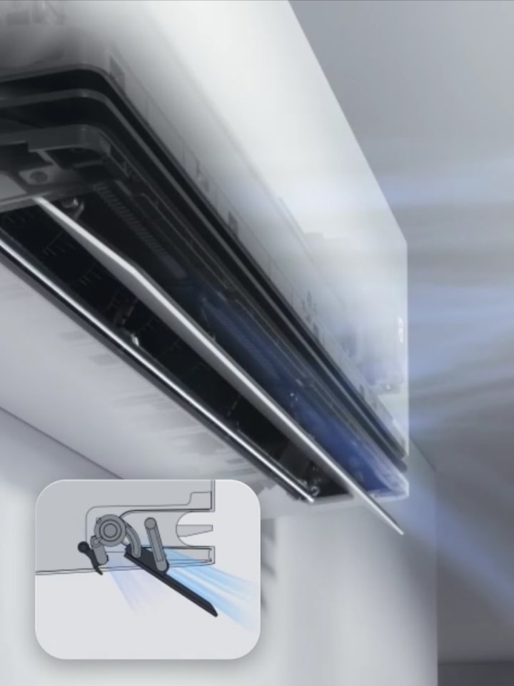 Hình minh họa cấu tạo cửa gió kép DUAL Vane