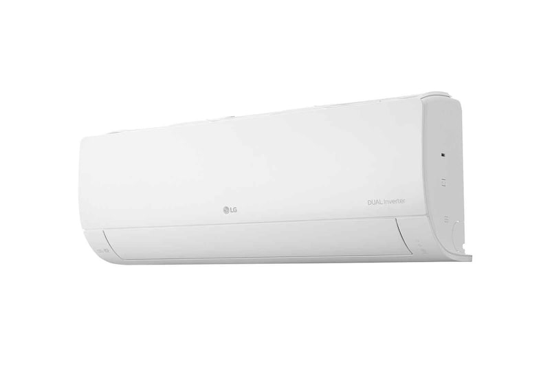 Máy lạnh LG IEC18M2 nhìn chéo bên phải, cửa gió đóng