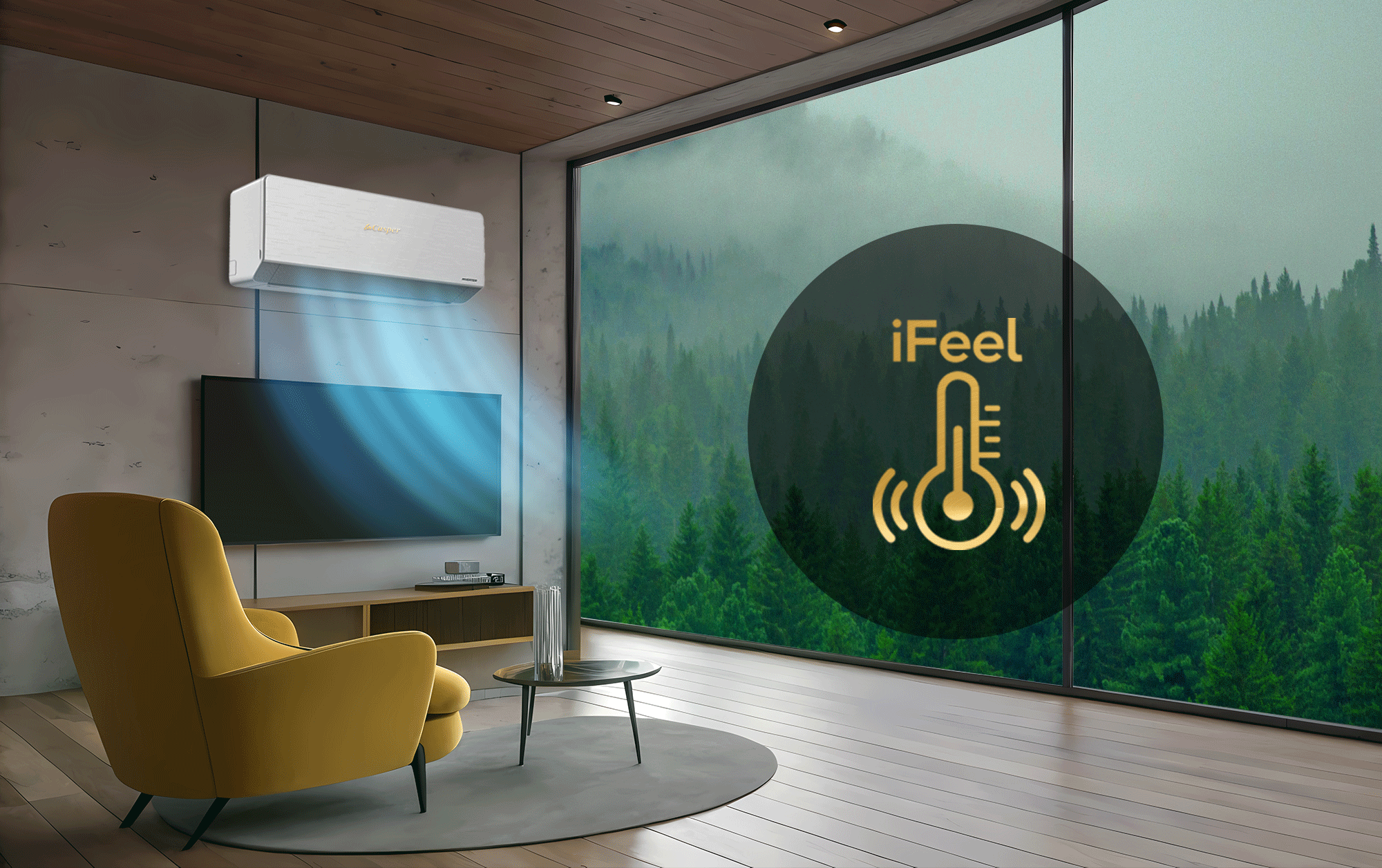 iFeel theo dõi nhiệt độ gần người dùng – Casper XC-09IU38