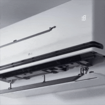 Hoạt ảnh cơ cấu cửa gió kép LG DUAL Vane